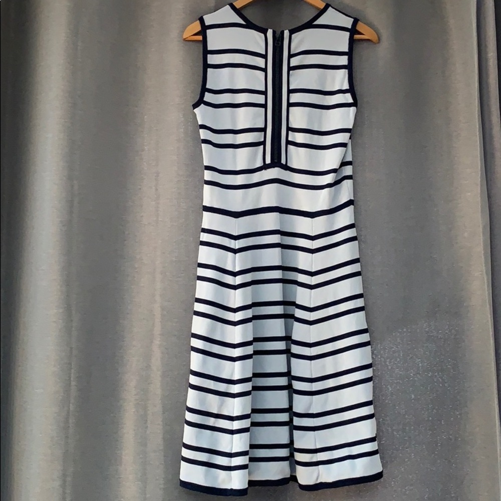 Beautiful blue navy stripes dress by Pink Tartan.